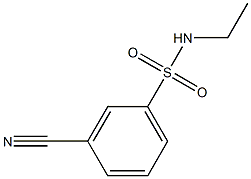 3-cyano-N-ethylbenzenesulfonamide Struktur