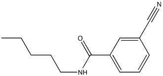 3-cyano-N-pentylbenzamide Struktur