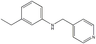 3-ethyl-N-(pyridin-4-ylmethyl)aniline Struktur