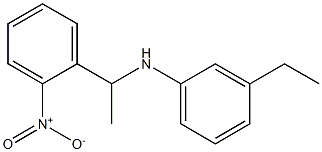 3-ethyl-N-[1-(2-nitrophenyl)ethyl]aniline Struktur