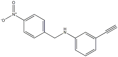 3-ethynyl-N-[(4-nitrophenyl)methyl]aniline Struktur