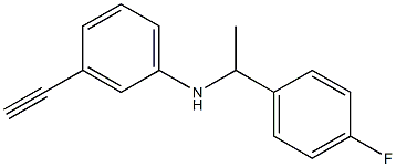 3-ethynyl-N-[1-(4-fluorophenyl)ethyl]aniline Struktur