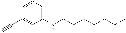 3-ethynyl-N-heptylaniline Struktur