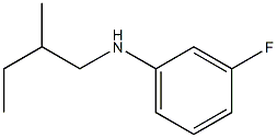 3-fluoro-N-(2-methylbutyl)aniline Struktur