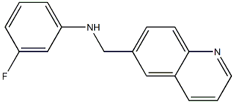 3-fluoro-N-(quinolin-6-ylmethyl)aniline Struktur