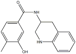 3-hydroxy-4-methyl-N-(1,2,3,4-tetrahydroquinolin-3-yl)benzamide Struktur