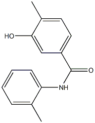 3-hydroxy-4-methyl-N-(2-methylphenyl)benzamide Struktur