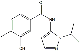 3-hydroxy-4-methyl-N-[1-(propan-2-yl)-1H-pyrazol-5-yl]benzamide Struktur