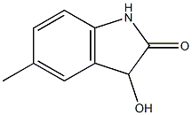 3-hydroxy-5-methyl-2,3-dihydro-1H-indol-2-one Struktur