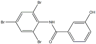 3-hydroxy-N-(2,4,6-tribromophenyl)benzamide Struktur