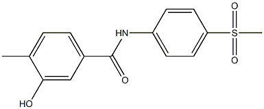 3-hydroxy-N-(4-methanesulfonylphenyl)-4-methylbenzamide Struktur