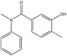 3-hydroxy-N,4-dimethyl-N-phenylbenzamide Struktur