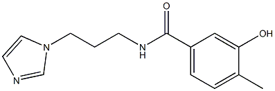 3-hydroxy-N-[3-(1H-imidazol-1-yl)propyl]-4-methylbenzamide Struktur