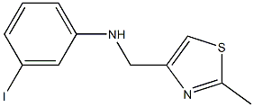 3-iodo-N-[(2-methyl-1,3-thiazol-4-yl)methyl]aniline Struktur