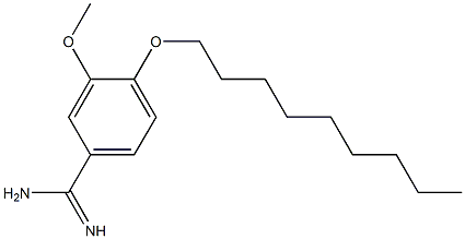 3-methoxy-4-(nonyloxy)benzene-1-carboximidamide Struktur