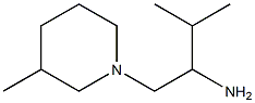 3-methyl-1-(3-methylpiperidin-1-yl)butan-2-amine Struktur