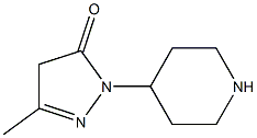 3-methyl-1-(piperidin-4-yl)-4,5-dihydro-1H-pyrazol-5-one Struktur