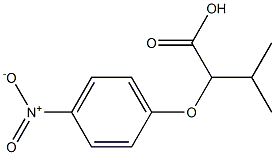 3-methyl-2-(4-nitrophenoxy)butanoic acid Struktur