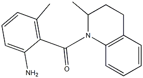 3-methyl-2-[(2-methyl-1,2,3,4-tetrahydroquinolin-1-yl)carbonyl]aniline Struktur