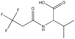 3-methyl-2-[(3,3,3-trifluoropropanoyl)amino]butanoic acid Struktur