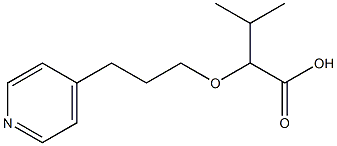 3-methyl-2-[3-(pyridin-4-yl)propoxy]butanoic acid Struktur