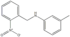 3-methyl-N-[(2-nitrophenyl)methyl]aniline Struktur