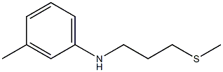 3-methyl-N-[3-(methylsulfanyl)propyl]aniline Struktur