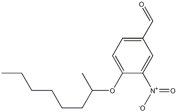 3-nitro-4-(octan-2-yloxy)benzaldehyde Struktur