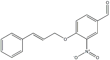 3-nitro-4-[(3-phenylprop-2-en-1-yl)oxy]benzaldehyde Struktur