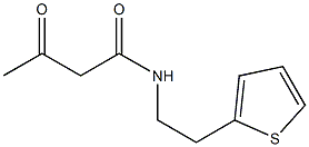 3-oxo-N-[2-(thiophen-2-yl)ethyl]butanamide Struktur