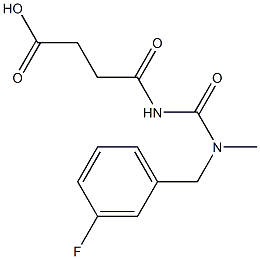 4-({[(3-fluorophenyl)methyl](methyl)carbamoyl}amino)-4-oxobutanoic acid Struktur