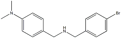 4-({[(4-bromophenyl)methyl]amino}methyl)-N,N-dimethylaniline Struktur