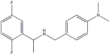 4-({[1-(2,5-difluorophenyl)ethyl]amino}methyl)-N,N-dimethylaniline Structure