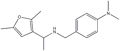 4-({[1-(2,5-dimethylfuran-3-yl)ethyl]amino}methyl)-N,N-dimethylaniline Struktur