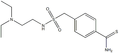 4-({[2-(diethylamino)ethyl]sulfamoyl}methyl)benzene-1-carbothioamide Struktur