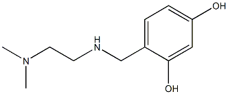 4-({[2-(dimethylamino)ethyl]amino}methyl)benzene-1,3-diol Struktur