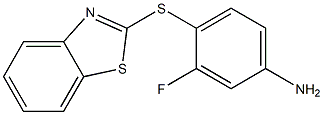 4-(1,3-benzothiazol-2-ylsulfanyl)-3-fluoroaniline Structure