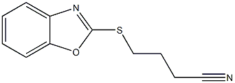 4-(1,3-benzoxazol-2-ylsulfanyl)butanenitrile Struktur