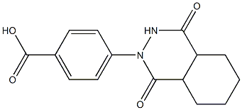 4-(1,4-dioxooctahydrophthalazin-2(1H)-yl)benzoic acid Struktur