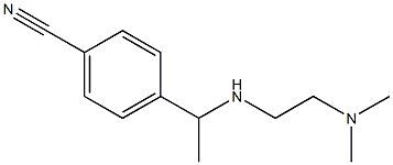 4-(1-{[2-(dimethylamino)ethyl]amino}ethyl)benzonitrile Struktur