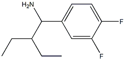 4-(1-amino-2-ethylbutyl)-1,2-difluorobenzene Struktur