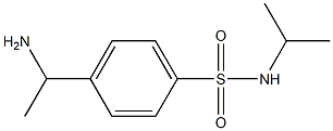 4-(1-aminoethyl)-N-(propan-2-yl)benzene-1-sulfonamide Struktur