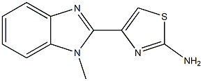 4-(1-methyl-1H-benzimidazol-2-yl)-1,3-thiazol-2-amine Struktur