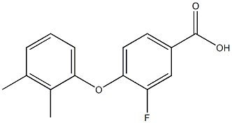 4-(2,3-dimethylphenoxy)-3-fluorobenzoic acid Struktur