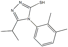 4-(2,3-dimethylphenyl)-5-(propan-2-yl)-4H-1,2,4-triazole-3-thiol Struktur