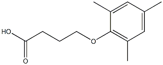 4-(2,4,6-trimethylphenoxy)butanoic acid Struktur