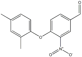 4-(2,4-dimethylphenoxy)-3-nitrobenzaldehyde Struktur