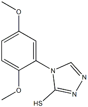 4-(2,5-dimethoxyphenyl)-4H-1,2,4-triazole-3-thiol Struktur