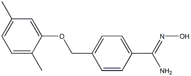 4-(2,5-dimethylphenoxymethyl)-N'-hydroxybenzene-1-carboximidamide Struktur