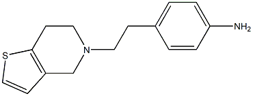 4-(2-{4H,5H,6H,7H-thieno[3,2-c]pyridin-5-yl}ethyl)aniline Struktur